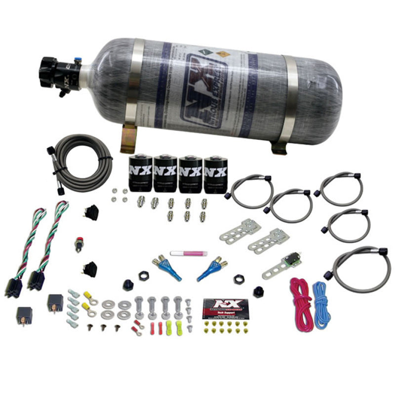 Load image into Gallery viewer, Nitrous Express GM EFI Dual Stage Nitrous Kit (50-150HP x 2) w/Composite Bottle
