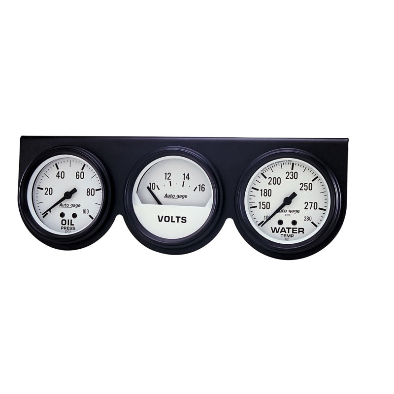 Load image into Gallery viewer, Autometer AutoGage 2-5/8in 0-100 PSI Oil Press/ 16 Volt / 280 Deg Water Temp
