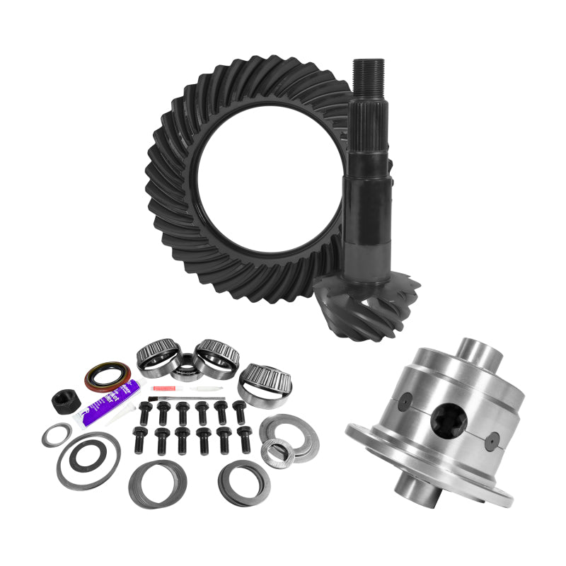 Load image into Gallery viewer, Yukon Gear 11.25in Dana 80 3.54 Rear Ring &amp; Pinion Install Kit 35 Spline Positraction 4.125in BRG
