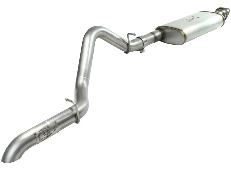 Load image into Gallery viewer, aFe MACHForce XP Exhaust Cat-Back SS-409 04-06 Jeep Wrangler TJ Unl L6 4.0L 2.5in Off-Road No Tip
