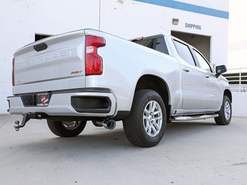 Load image into Gallery viewer, aFe Large Bore-HD 3in 409SS DPF-Back 20-21 GM Trucks L6-3.0L (td) LM2 - Polished Tip
