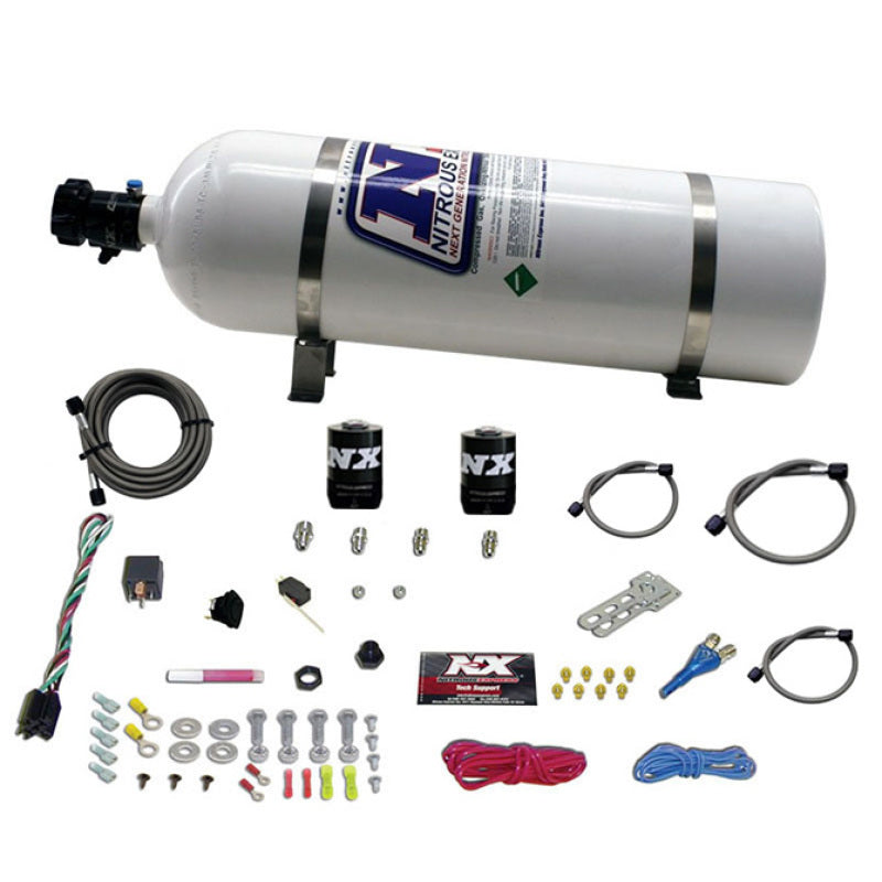 Load image into Gallery viewer, Nitrous Express Dodge EFI Race Single Nozzle Nitrous Kit (100-250HP) w/15lb Bottle
