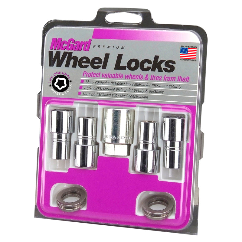 Load image into Gallery viewer, McGard Wheel Lock Nut Set - 4pk. (Long Shank Seat) 1/2-20 / 13/16 Hex / 1.75in. Length - Chrome
