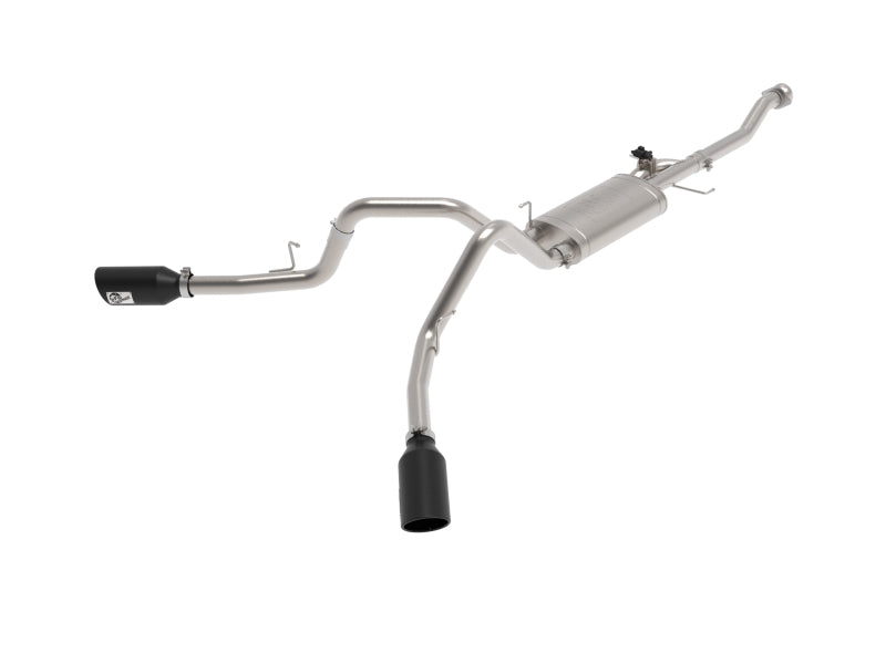 Load image into Gallery viewer, aFe Gemini XV 3in 304 SS Cat-Back Exhaust 2021 Ford F-150 V6 2.7L/3.5L (tt)/V8 5.0L w/ CO Black Tips

