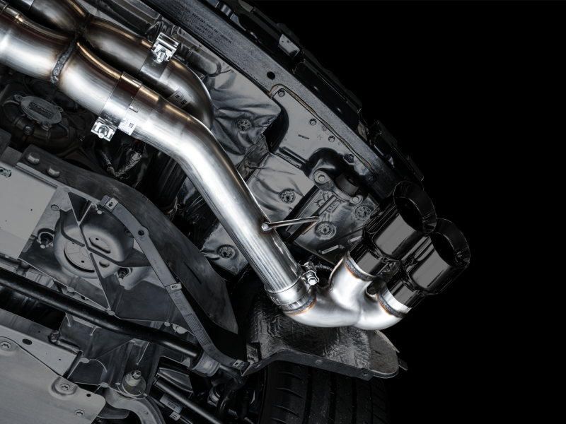 Load image into Gallery viewer, AWE Tuning 2020 Chevrolet Corvette (C8) Track Edition Exhaust - Quad Diamond Black Tips

