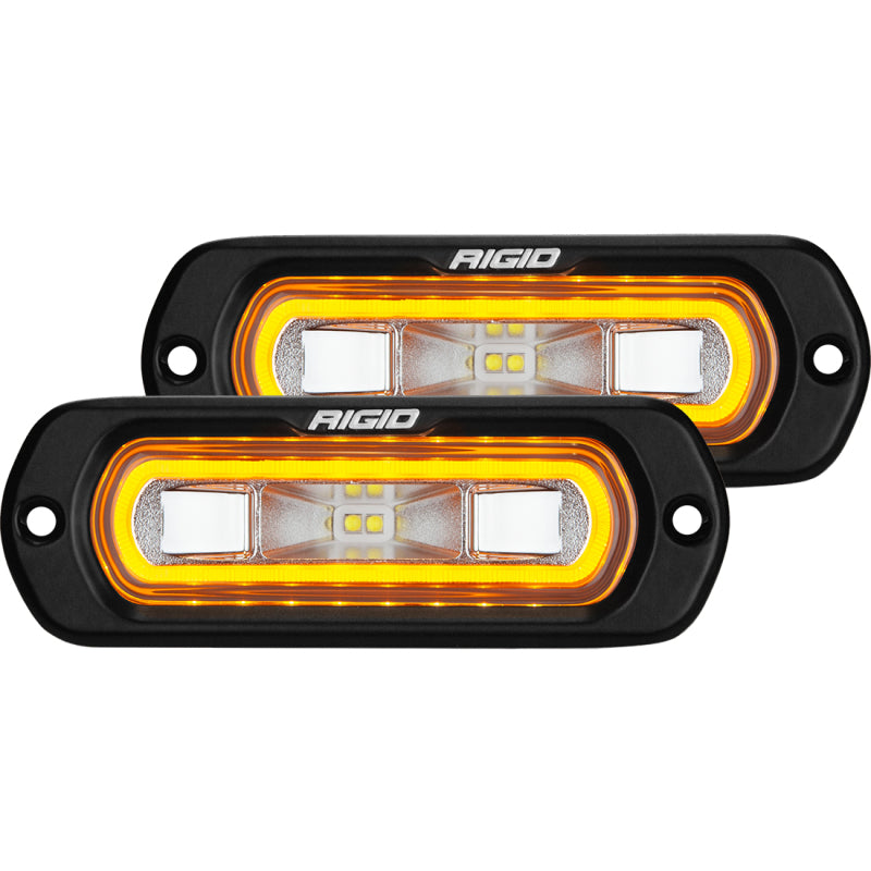 Load image into Gallery viewer, Rigid Industries SR-L Series Flush Mount LED Spreader Pair w/ Red Halo - Universal
