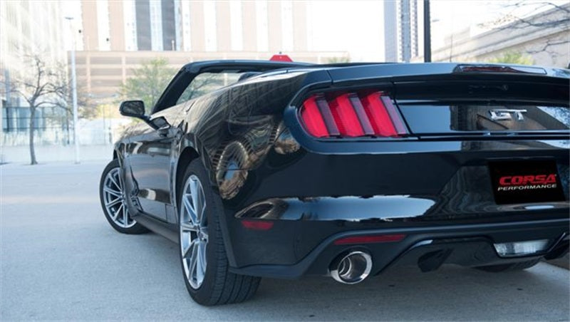 Load image into Gallery viewer, Corsa 2015-2017 Ford Mustang GT Convertible 5.0L V8 Polished Xtreme Dual Rear Exit Exhaust
