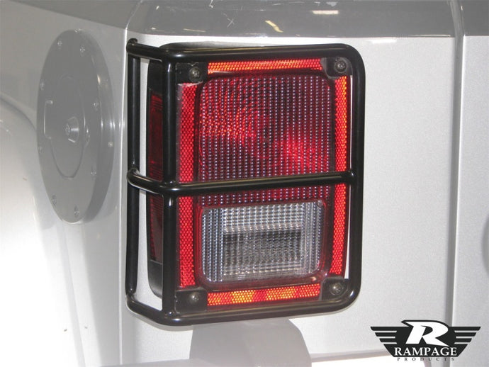 Rampage 2007-2018 Jeep Wrangler(JK) Taillight Guards - Black