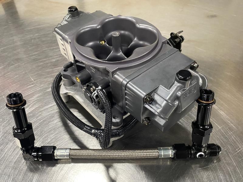 Load image into Gallery viewer, Fragola 8AN Holley Term Stealth EFI Feed Line Kit - Stainless Hose
