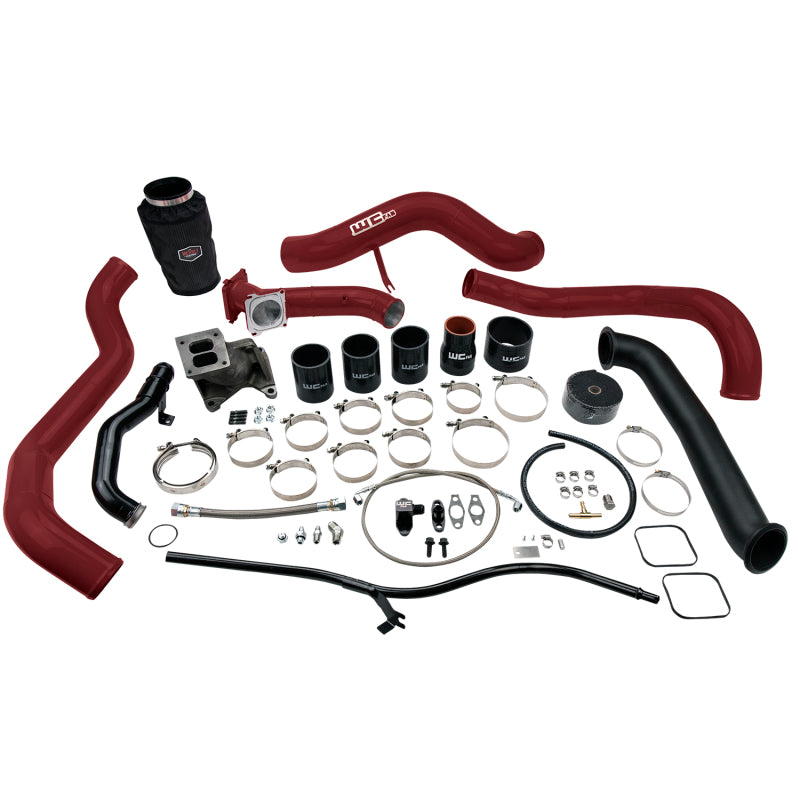 Load image into Gallery viewer, Wehrli 01-04 Chevrolet 6.6L LB7 Duramax S300 Turbo Install Kit (No Turbo) - WCFab Red
