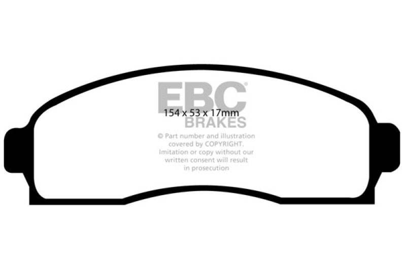 Load image into Gallery viewer, EBC 03-06 Chevrolet Equinox 3.4 Yellowstuff Front Brake Pads
