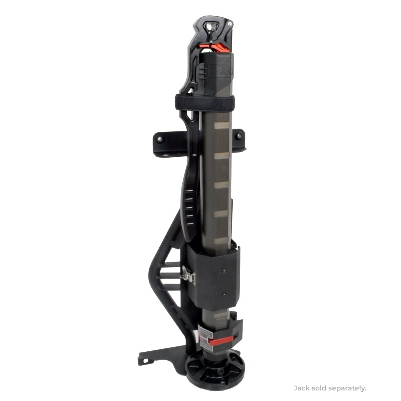 Load image into Gallery viewer, Go Rhino 18-24 Jeep Wrangler JL/JLU/JT Front Fender Jack Mount for Xventure Gear EG Jack - Tex. Blk
