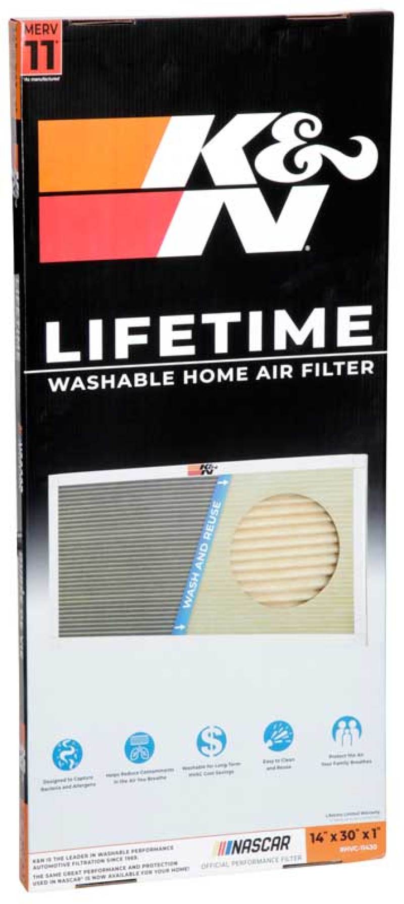 Load image into Gallery viewer, K&amp;N HVAC Filter - 14 x 30 x 1
