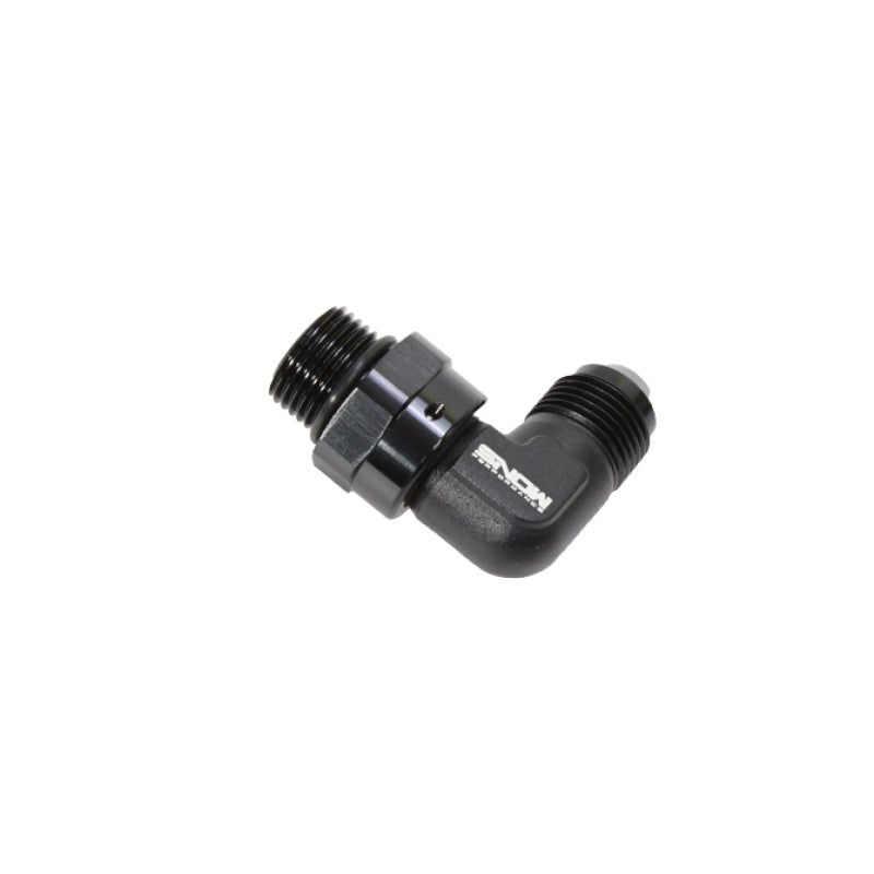 Load image into Gallery viewer, Snow -8 ORB to -8AN 90 Degree Swivel Fitting (Black)
