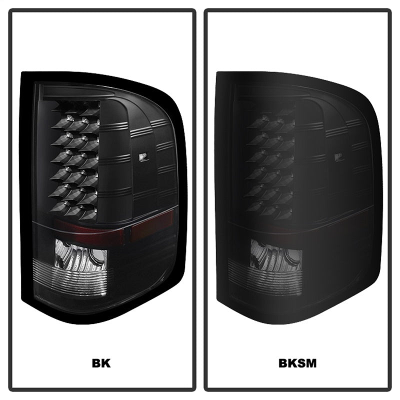 Load image into Gallery viewer, xTune Chevy Silverado 07-13 LED Tail Lights Black Smoke ALT-JH-CS07-LED-BKSM
