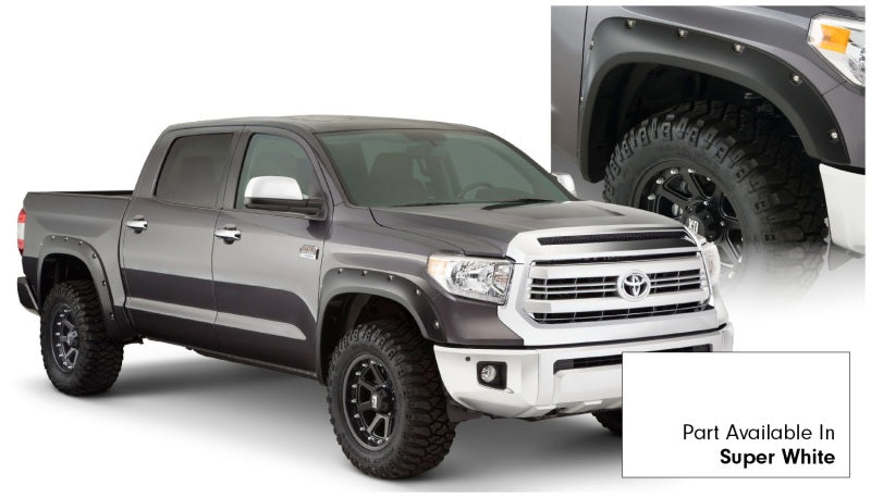 Load image into Gallery viewer, Bushwacker 16-18 Toyota Tundra Fleetside Pocket Style Flares 4pc 66.7/78.7/97.6in Bed - Super White
