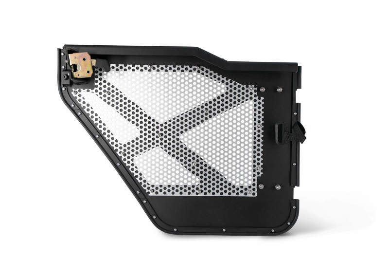 Load image into Gallery viewer, DV8 18-22 Jeep 4 Door JL/JT Aluminum Half Doors with Perforated Mesh Rear
