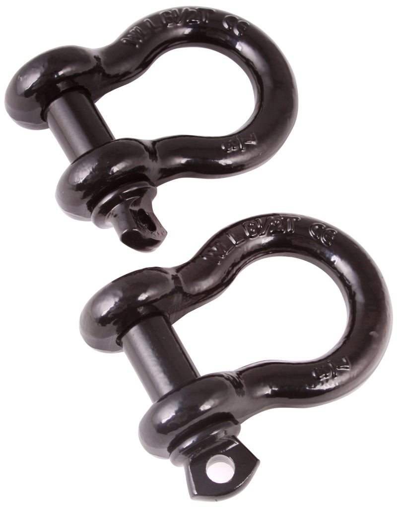 Load image into Gallery viewer, Rugged Ridge Black 7/8th Inch D-Shackles
