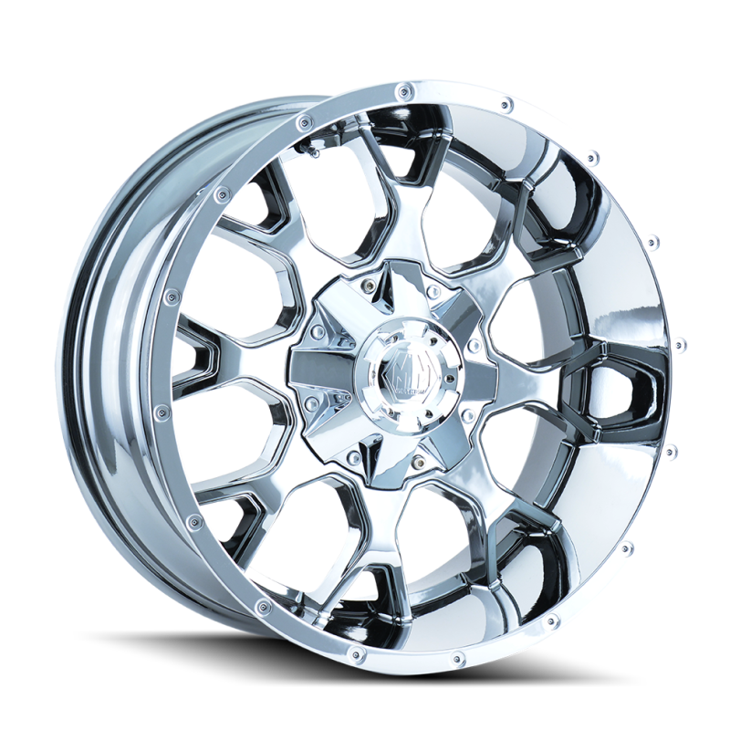 Load image into Gallery viewer, Mayhem 8015 Warrior 20x10 / 8x180 BP / -25mm Offset / 124.1mm Hub Chrome Wheel
