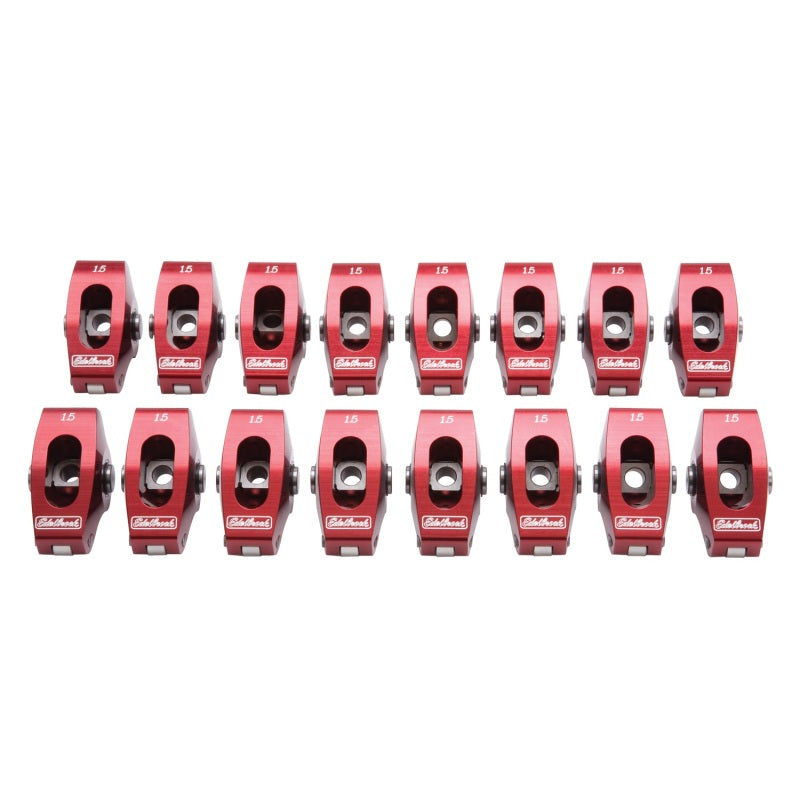 Load image into Gallery viewer, Edelbrock Roller Rocker Arm Wide Body SBC 1 5 1 (Set of 16)
