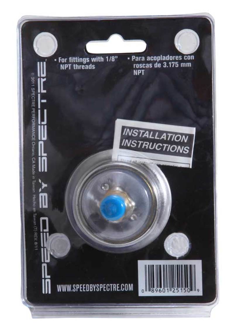 Load image into Gallery viewer, Spectre Fuel Pressure Gauge (Liquid Filled) 0-15psi
