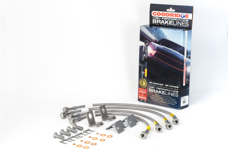 Load image into Gallery viewer, Goodridge 06-13 Chevrolet Corvette Z06/ZR1/Grand Sport Stainless Steel Brake Line Kit
