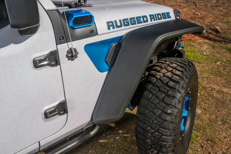 Load image into Gallery viewer, Rugged Ridge Max Terrain Fender Flare Set F &amp; R 18-22 Jeep Wrangler JL
