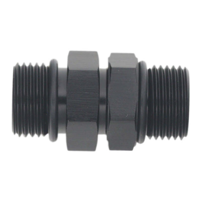 Load image into Gallery viewer, DeatschWerks 8AN ORB Male to 8AN ORB Male Swivel Adapter - Anodized Matte Black
