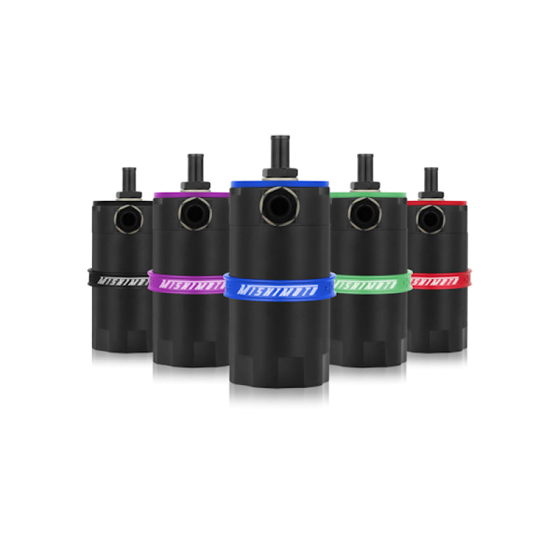 Load image into Gallery viewer, Mishimoto Universal Baffled Oil Catch Can - Blue
