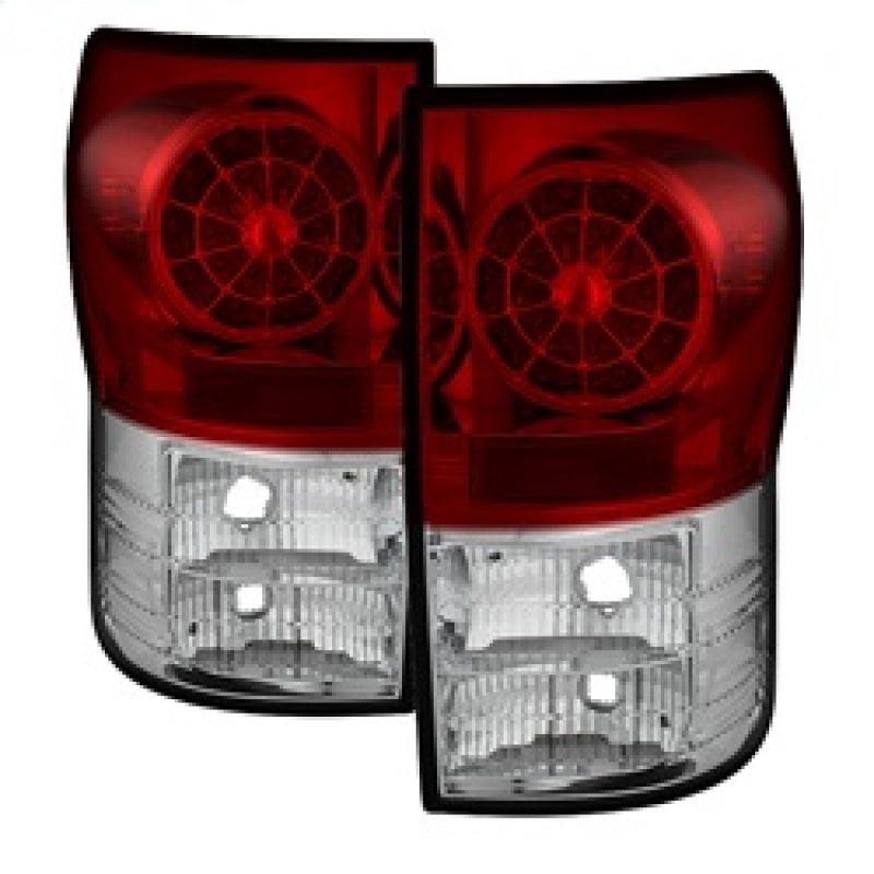 Load image into Gallery viewer, Spyder Toyota Tundra 07-13 LED Tail lights Red Clear ALT-YD-TTU07-LED-RC
