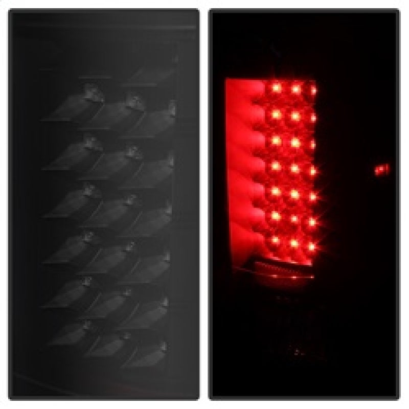 Load image into Gallery viewer, xTune Chevy Silverado 07-13 LED Tail Lights Black Smoke ALT-JH-CS07-LED-BKSM
