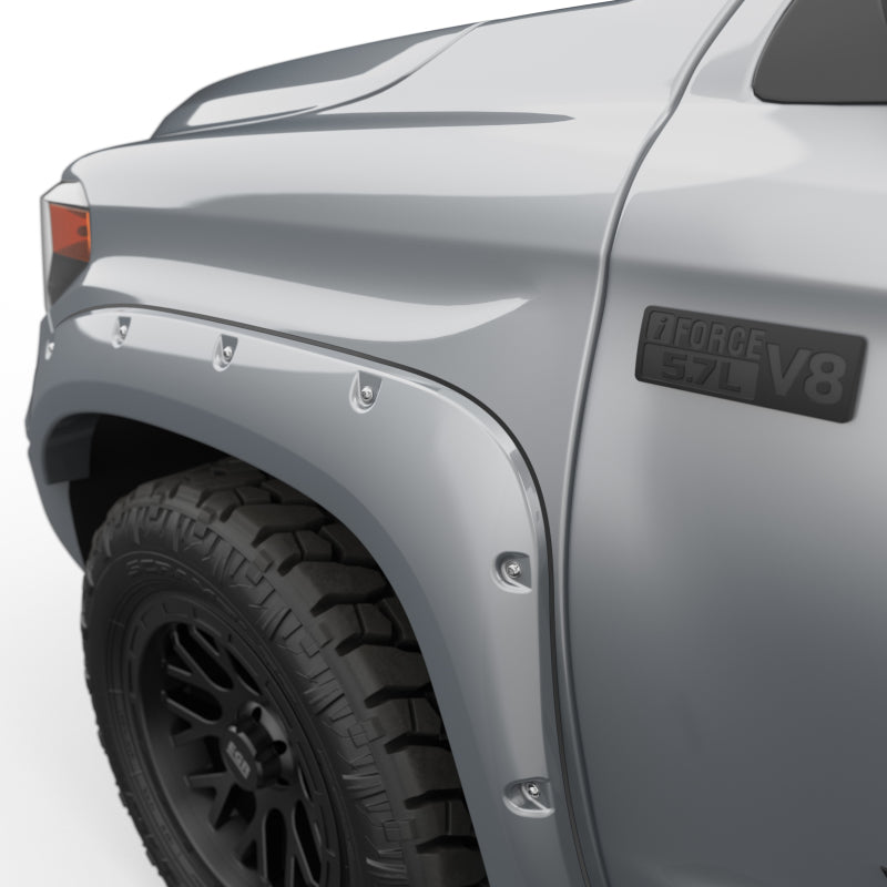 Load image into Gallery viewer, EGR 14+ Toyota Tundra Bolt-On Look Color Match Fender Flares - Set - Silver Sky
