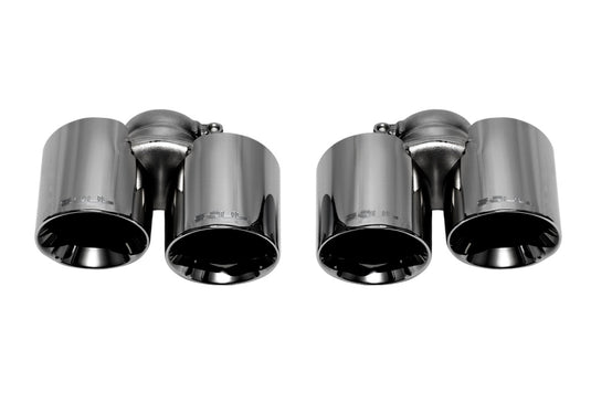 SOUL 09-11 Porsche 997.2 Carrera Bolt On Exhaust Tips - Black Chrome