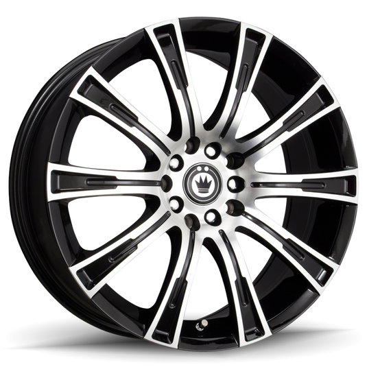 Konig Crown 17x7.5 5x100/114.3 ET45 Black Machine Face