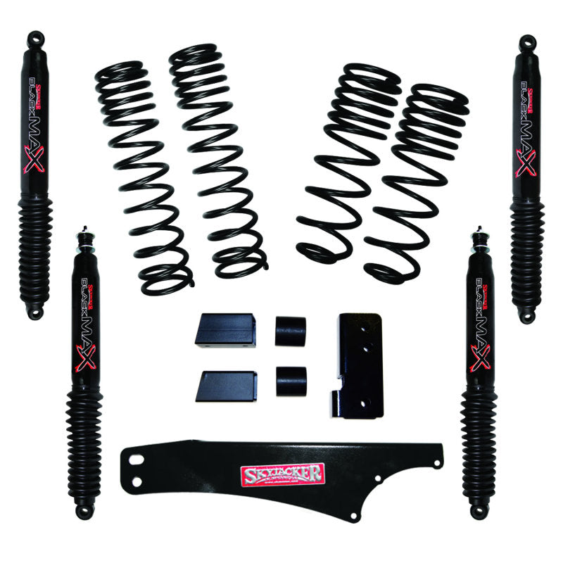 Load image into Gallery viewer, Skyjacker 2007-2018 Jeep Wrangler JK 2 Door 4WD Long Travel 2in-2.5in Lift Kit w/Black Max Shocks
