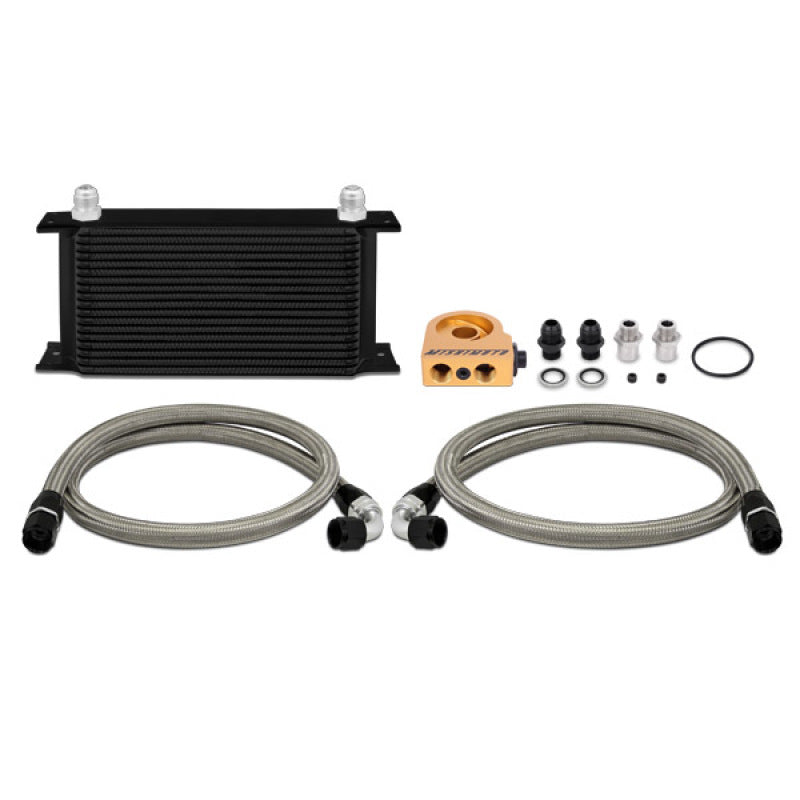 Load image into Gallery viewer, Mishimoto Universal 19 Row Thermostatic Oil Cooler Kit - Black
