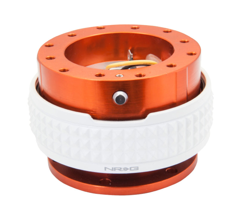 Load image into Gallery viewer, NRG Quick Release Kit - Pyramid Edition - Orange Body / Glow In The Dark Pyramid Ring
