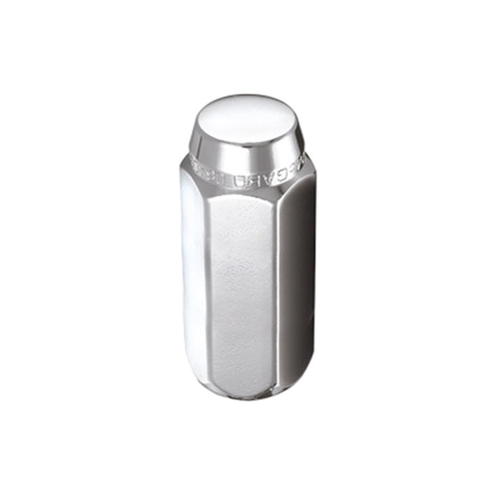 McGard Hex Lug Nut (Cone Seat) M14X1.5 / 22mm Hex / 1.945in. Length (Box of 100) - Chrome