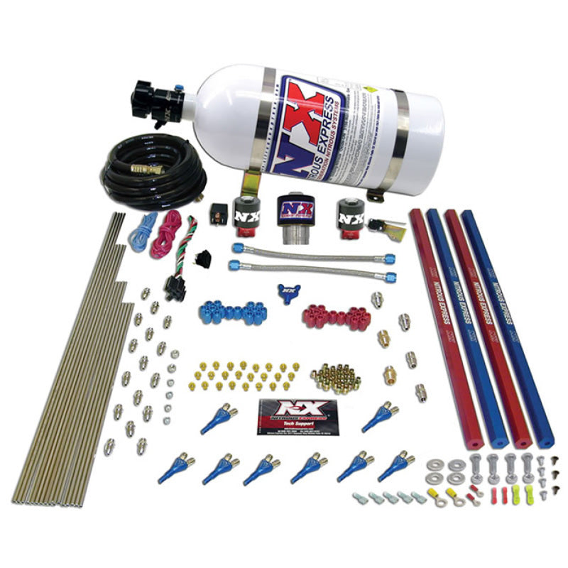 Load image into Gallery viewer, Nitrous Express Pro-Shk/Gas Nitrous Kit (200-600HP) w/Rails and 15lb Bottle
