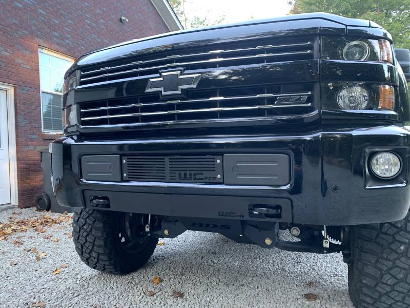 Load image into Gallery viewer, Wehrli 15-19 Chevrolet 2500/3500 Front Bumper Valance Filler Panel Kit w/Tow Hooks - Raw Finish
