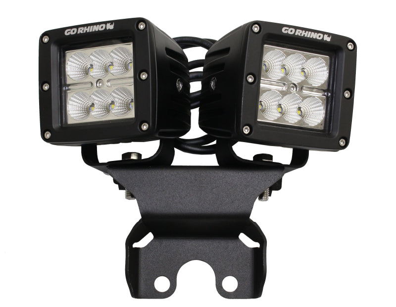 Load image into Gallery viewer, Go Rhino 18-20 Jeep Wrangler JL/JLU Light Mount - One or Two 3in Cubes
