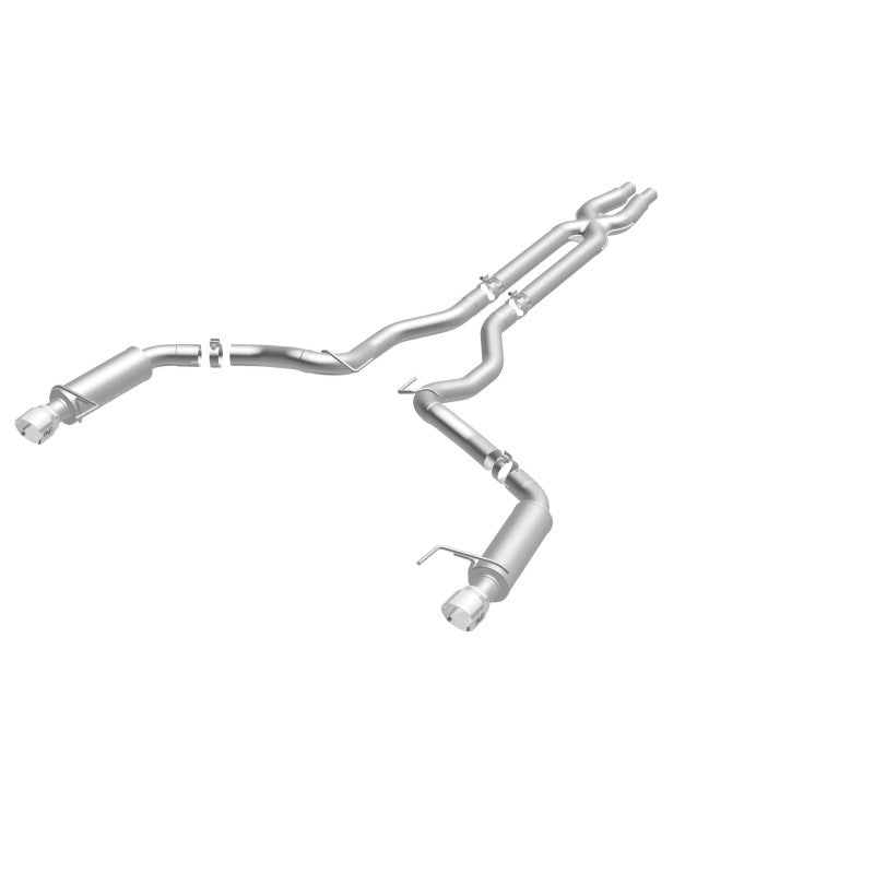 Load image into Gallery viewer, MagnaFlow Cat Back, SS, 3in, Competition, Dual Split Polished 4.5in Tips 2015 Ford Mustang GT V8 5.0
