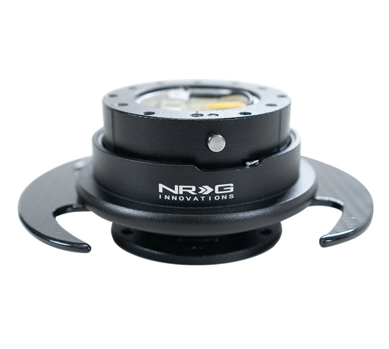 Load image into Gallery viewer, NRG Quick Release Kit Gen 3.0 - Black Body / Black Ring w/ Carbon Fiber Handles
