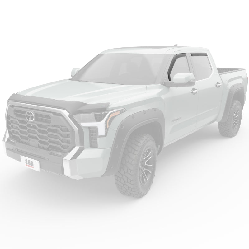 Load image into Gallery viewer, EGR 2022+ Toyota Tundra In-Channel Window Visors Front/Rear Set Dark Smoke
