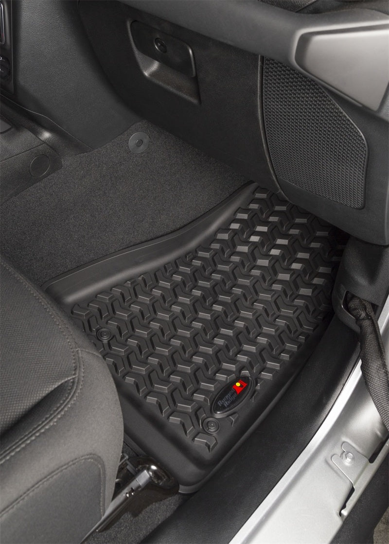 Load image into Gallery viewer, Rugged Ridge Floor Liner Front Black 2018-2020 Jeep Wrangler 2020 Gladiator JL / JT
