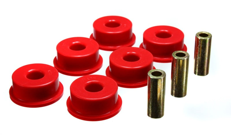 Load image into Gallery viewer, Energy Suspension 10 Chevy Camaro Red Rear Differential Carrier Bushing Set
