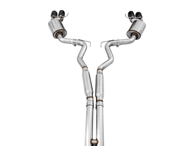 Load image into Gallery viewer, AWE Tuning 2018+ Ford Mustang GT (S550) Cat-Back Exhaust - Touring Edition (Quad Diamond Black Tips)
