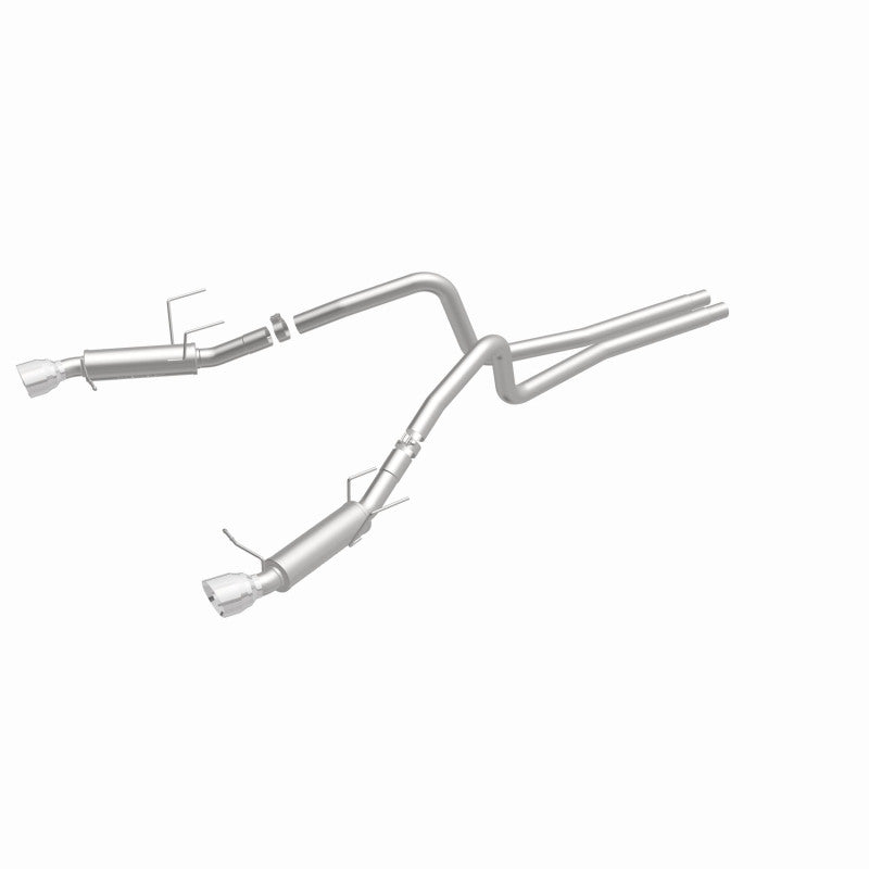 Load image into Gallery viewer, Magnaflow 2014 Ford Mustang V6 3.7L Comp Series Dual Split Rear Polished Stainless C/B Perf Exhaust
