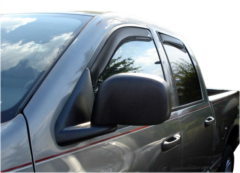 Load image into Gallery viewer, AVS 02-08 Dodge RAM 1500 Quad Cab Ventvisor In-Channel Front &amp; Rear Window Deflectors 4pc - Smoke
