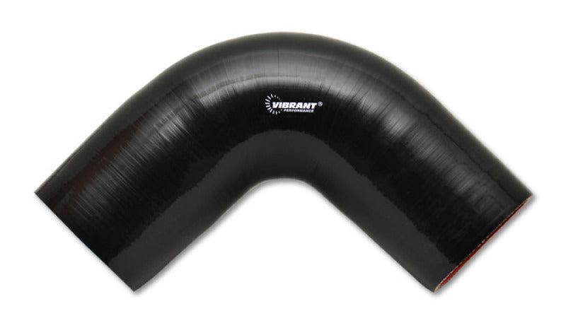 Load image into Gallery viewer, Vibrant 4 Ply Reinforced Silicone Elbow Connector - 1.5in I.D. - 90 deg. Elbow (BLACK)
